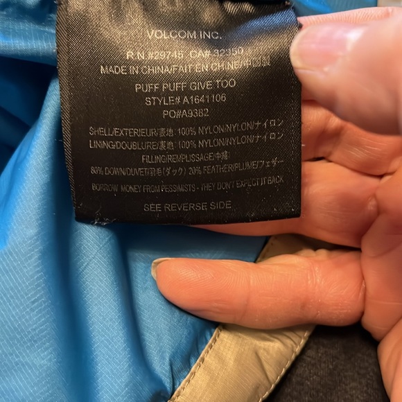 Volcom Puff Puff Give Too - Men’s Small taupe/Grey and Turquoise - new $200 - Picture 10 of 11